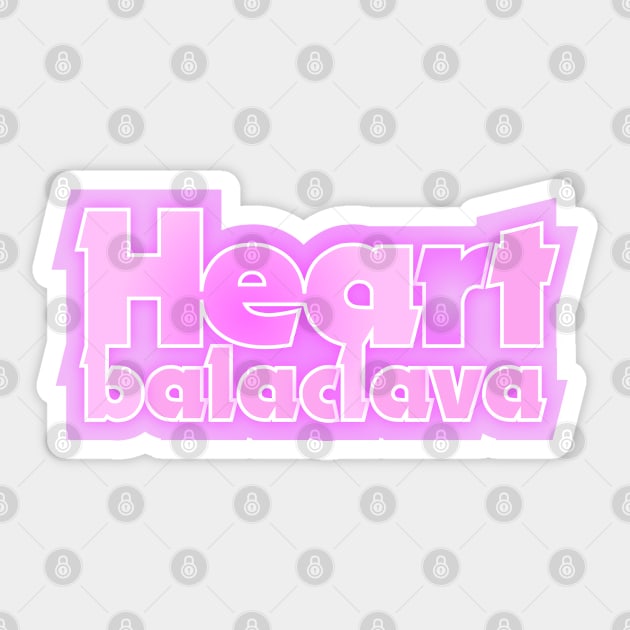 Heart Balaclava Sticker by Jokertoons